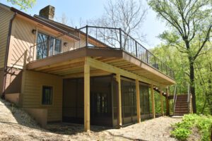 heavenly decks installs elevated berner porches
